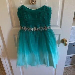 NWT b darlin strapless ombre homecoming dress